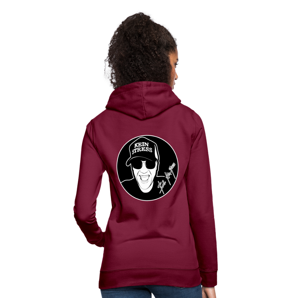 Boscho Kein Stress ® Frauen Hoodie - Bordeaux