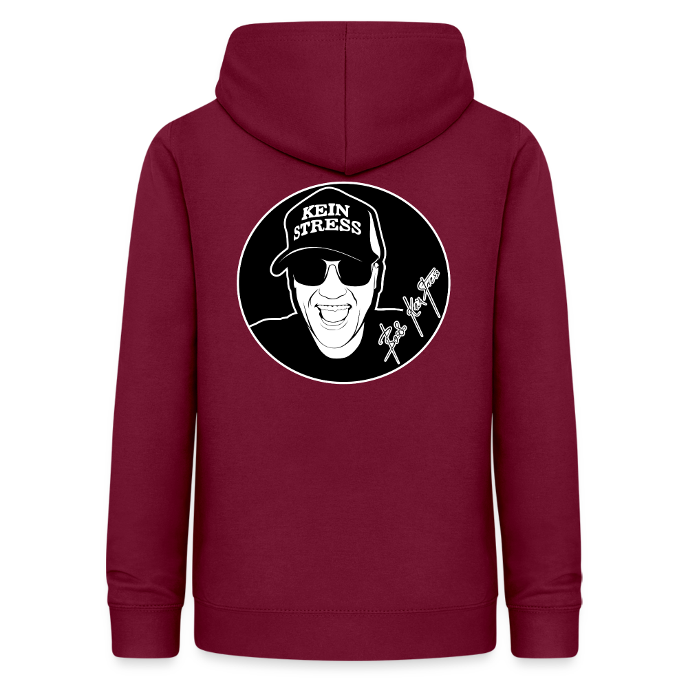 Boscho Kein Stress ® Frauen Hoodie - Bordeaux