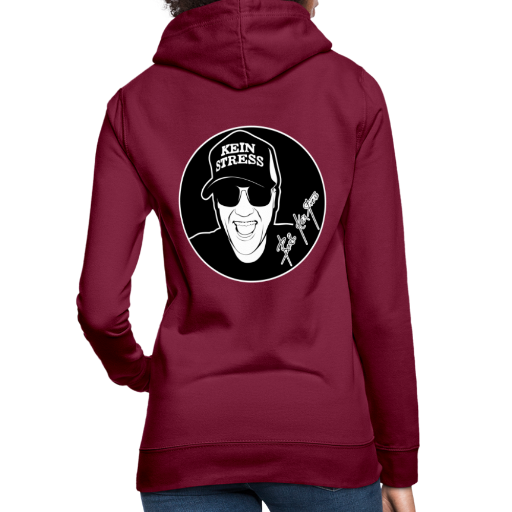 Boscho Kein Stress ® Frauen Hoodie - Bordeaux