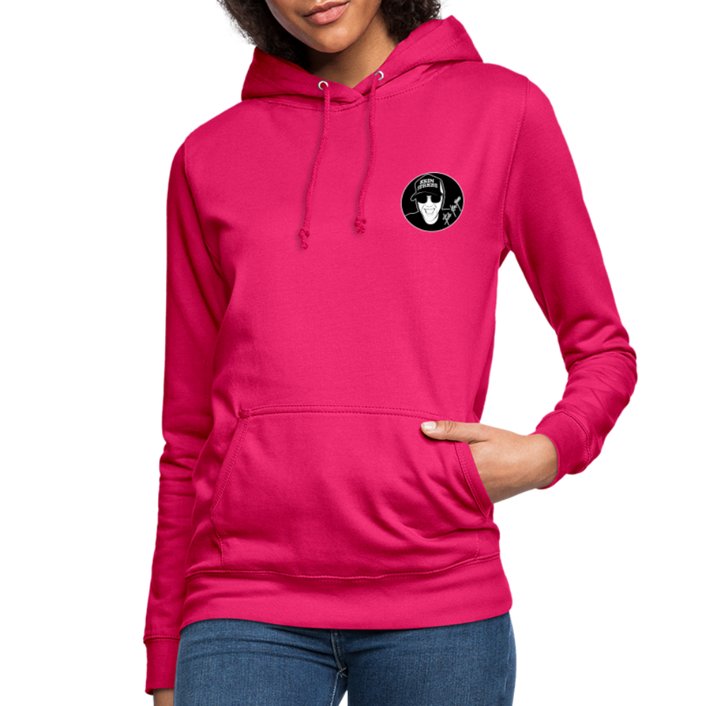 Boscho Kein Stress ® Frauen Hoodie - dunkles Pink