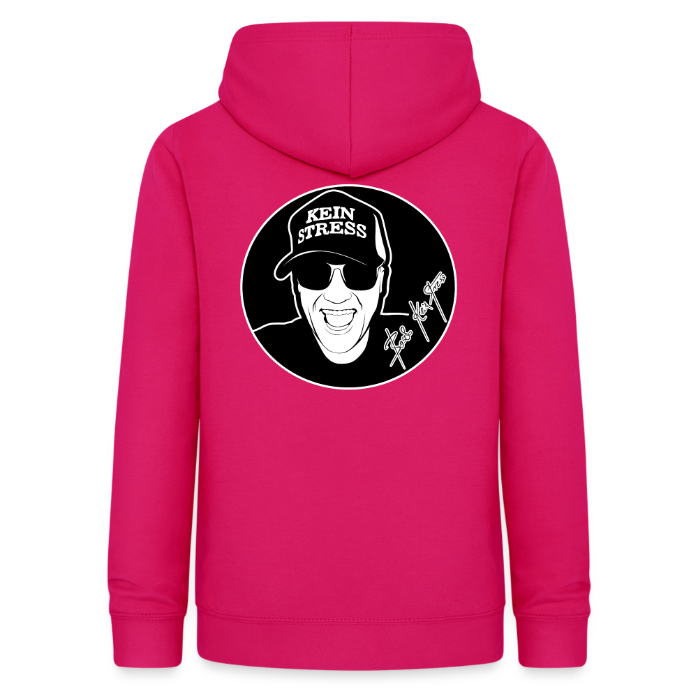 Boscho Kein Stress ® Frauen Hoodie - dunkles Pink