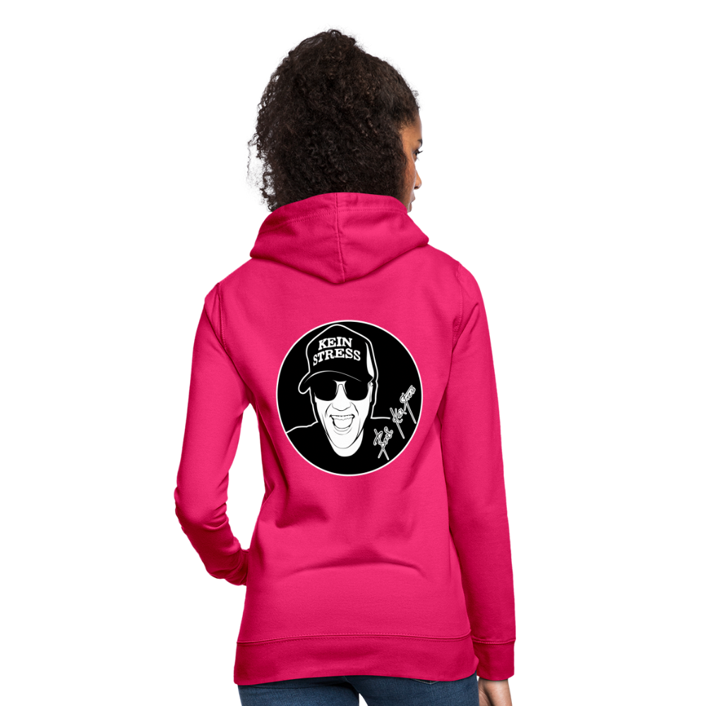 Boscho Kein Stress ® Frauen Hoodie - dunkles Pink