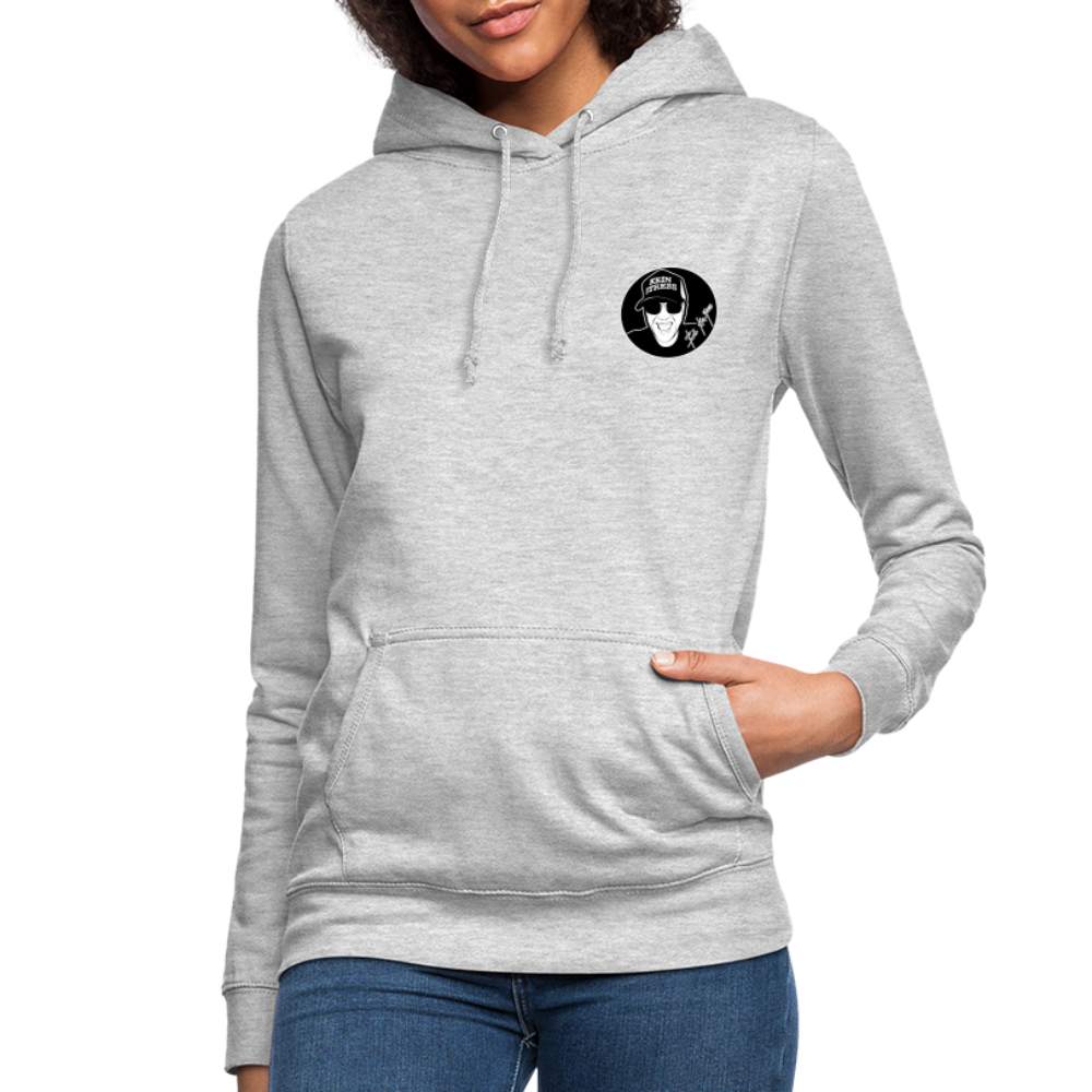 Boscho Kein Stress ® Frauen Hoodie - Hellgrau meliert