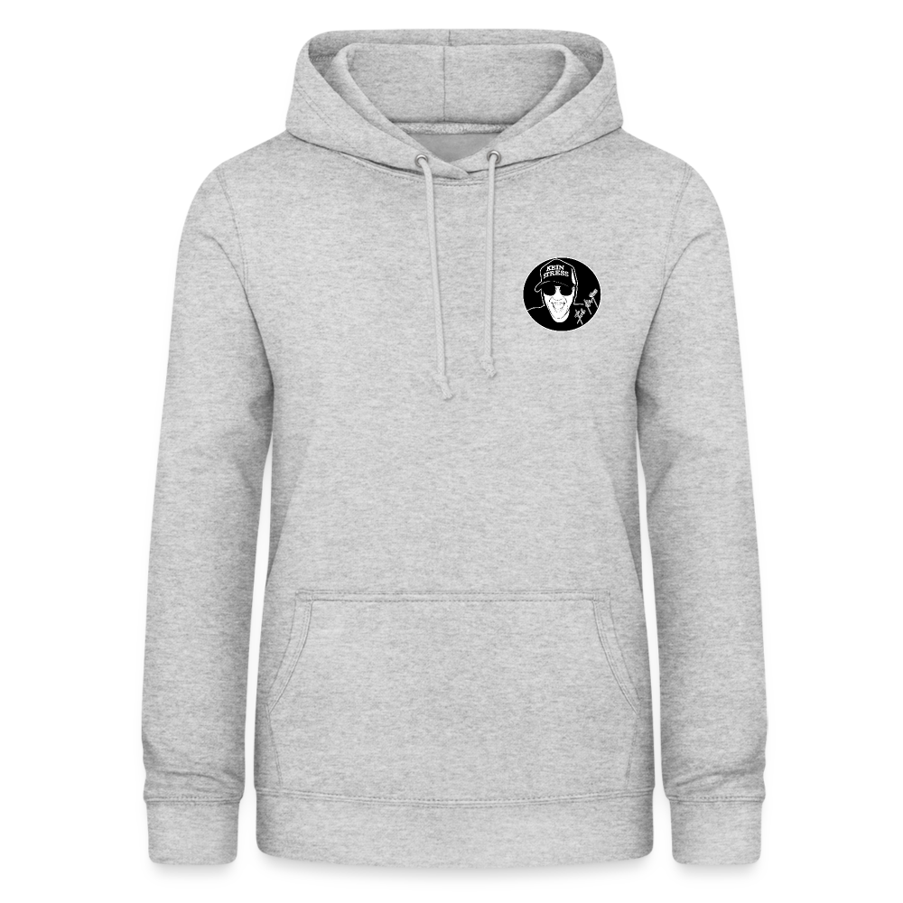 Boscho Kein Stress ® Frauen Hoodie - Hellgrau meliert