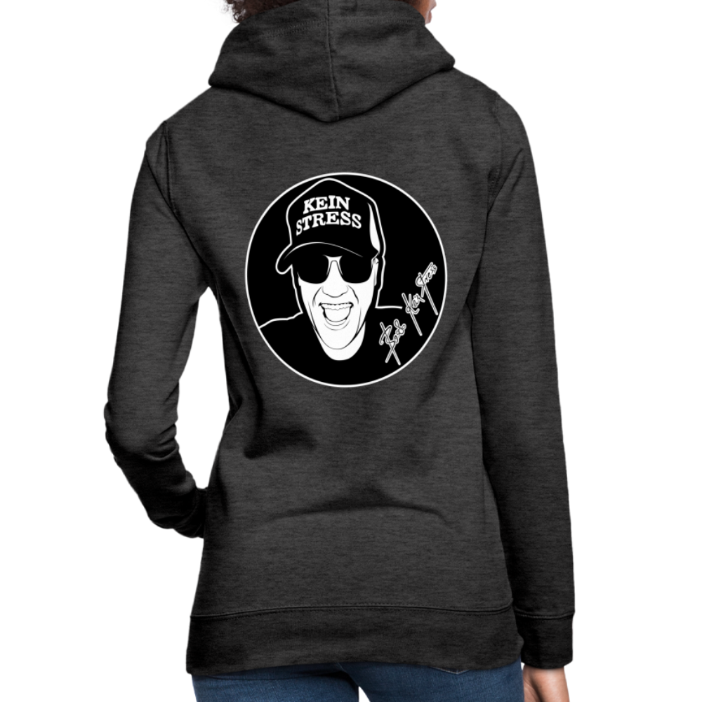 Boscho Kein Stress ® Frauen Hoodie - Anthrazit