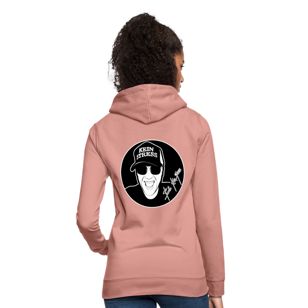 Boscho Kein Stress ® Frauen Hoodie - Altrosa