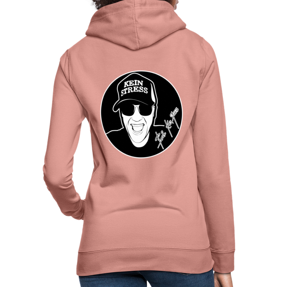 Boscho Kein Stress ® Frauen Hoodie - Altrosa