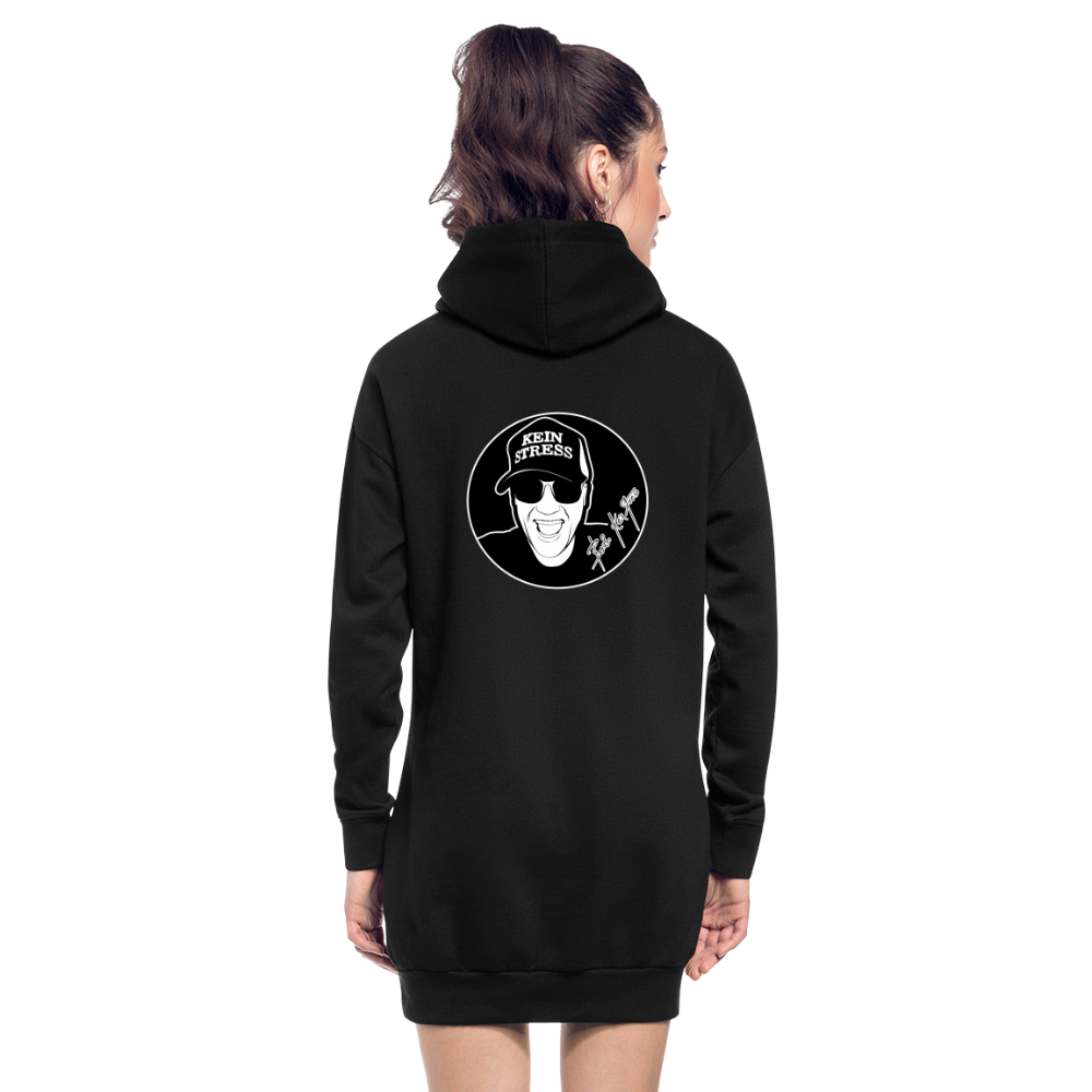 Boscho Kein Stress ® Hoodie-Kleid - Schwarz