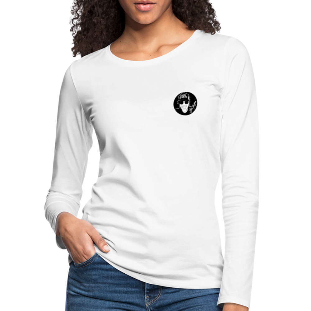 Boscho Kein Stress ® Frauen Premium Langarmshirt - weiß