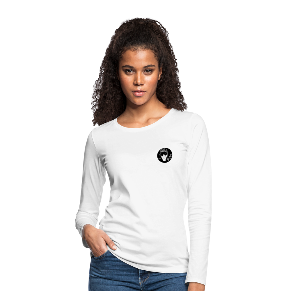 Boscho Kein Stress ® Frauen Premium Langarmshirt - weiß