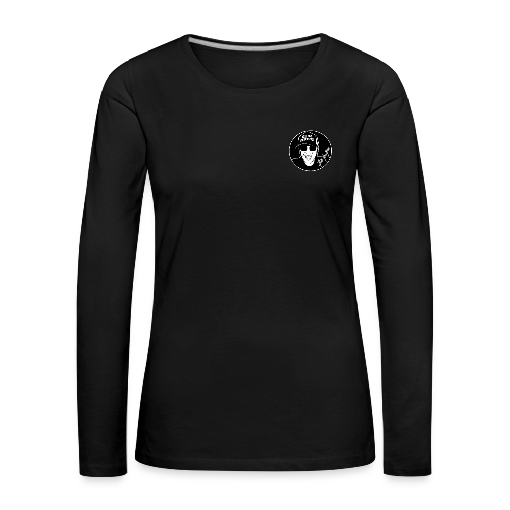 Boscho Kein Stress ® Frauen Premium Langarmshirt - Schwarz