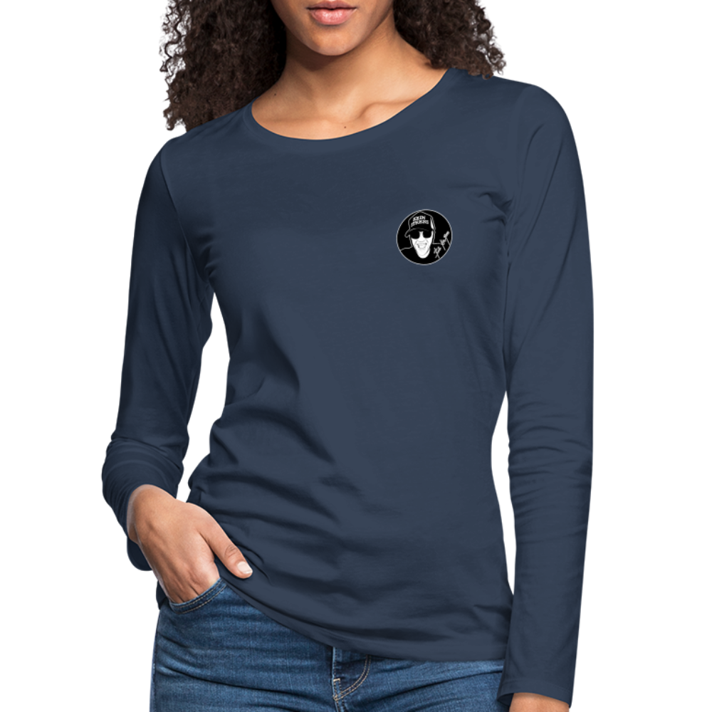 Boscho Kein Stress ® Frauen Premium Langarmshirt - Navy