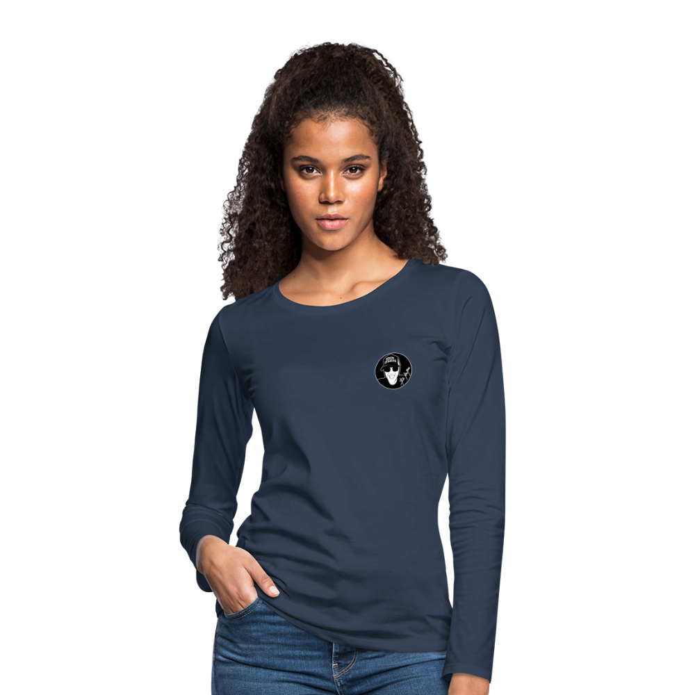 Boscho Kein Stress ® Frauen Premium Langarmshirt - Navy