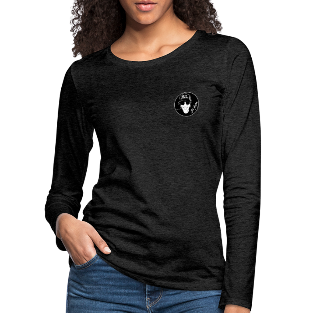 Boscho Kein Stress ® Frauen Premium Langarmshirt - Anthrazit