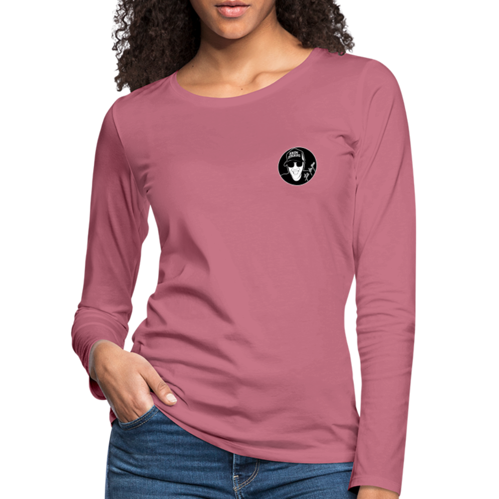 Boscho Kein Stress ® Frauen Premium Langarmshirt - Malve