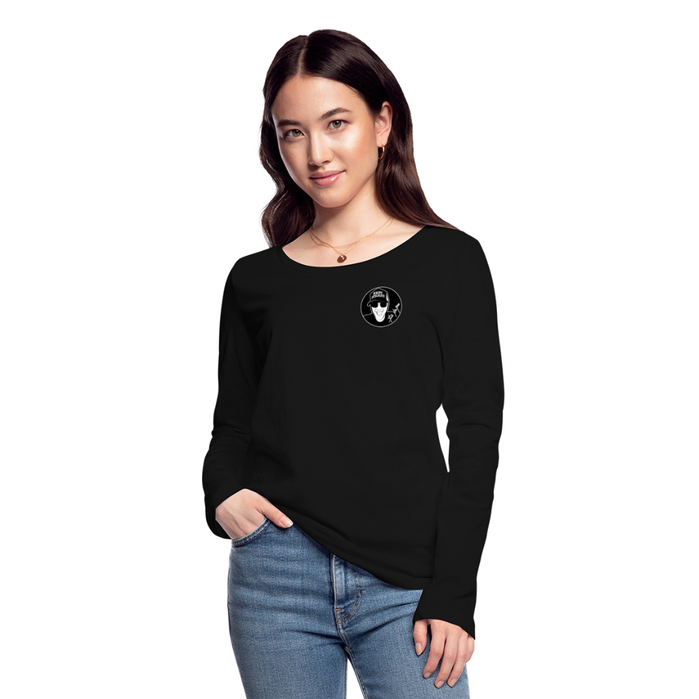 Boscho Kein Stress ® Frauen Bio-Langarmshirt - Schwarz