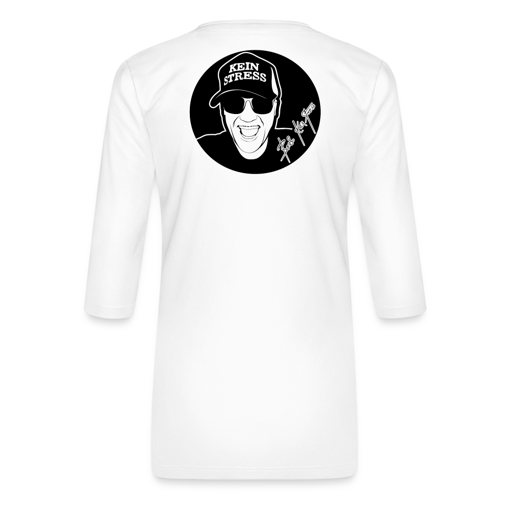 Boscho Kein Stress ® Frauen Premium 3/4-Arm Shirt - weiß