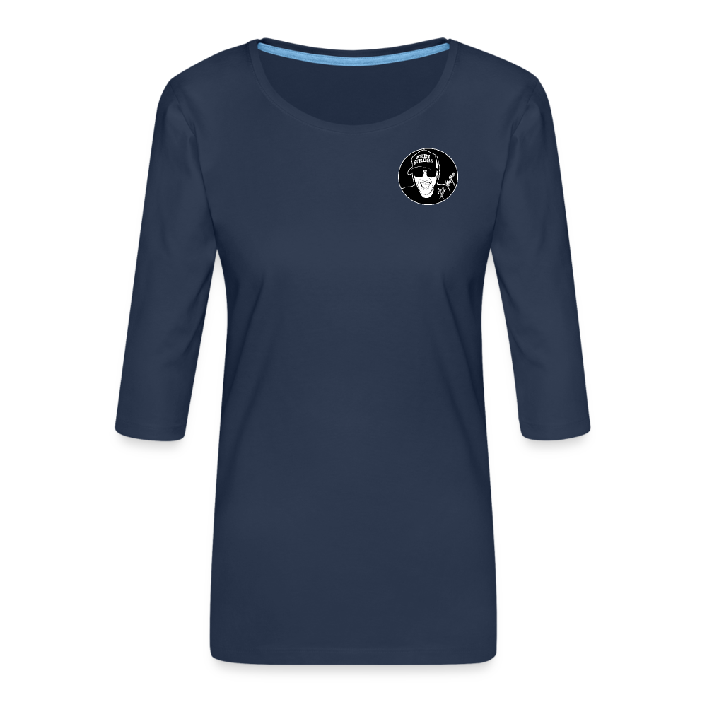 Boscho Kein Stress ® Frauen Premium 3/4-Arm Shirt - Navy