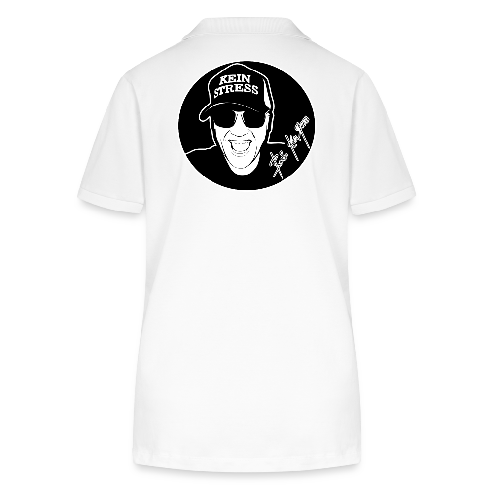 Boscho Kein Stress ® Frauen Bio-Poloshirt ELLISER - weiß