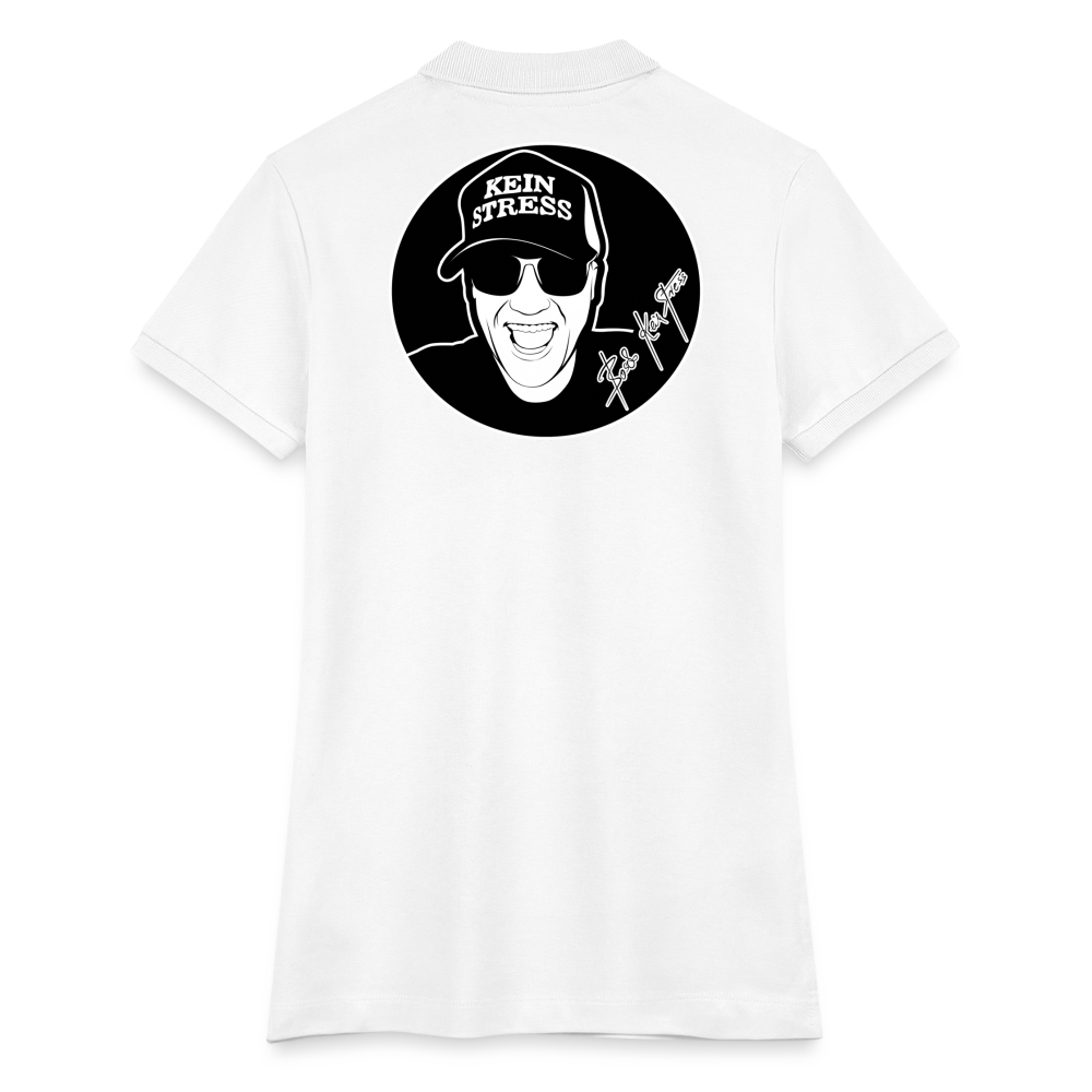 Boscho Kein Stress ® Frauen Bio-Poloshirt ELLISER - weiß