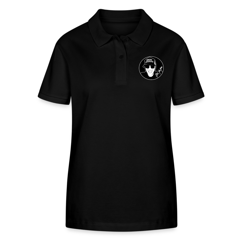 Boscho Kein Stress ® Frauen Bio-Poloshirt ELLISER - Schwarz