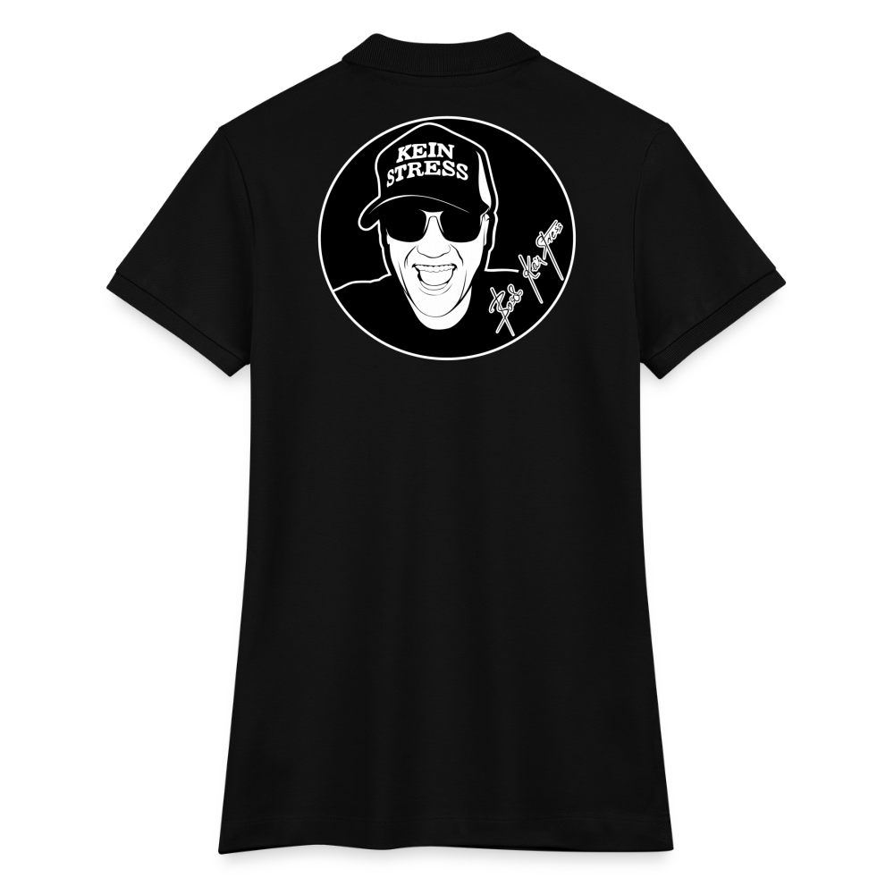 Boscho Kein Stress ® Frauen Bio-Poloshirt ELLISER - Schwarz