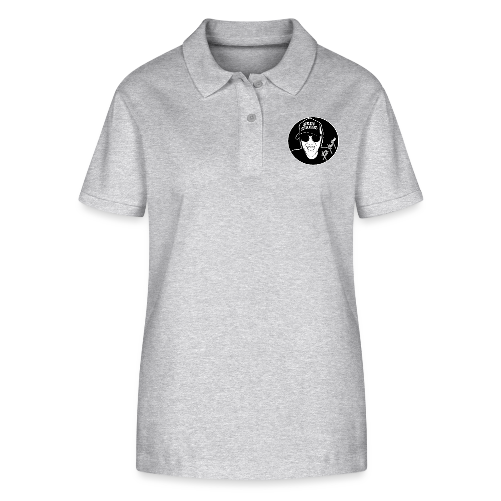 Boscho Kein Stress ® Frauen Bio-Poloshirt ELLISER - Grau meliert