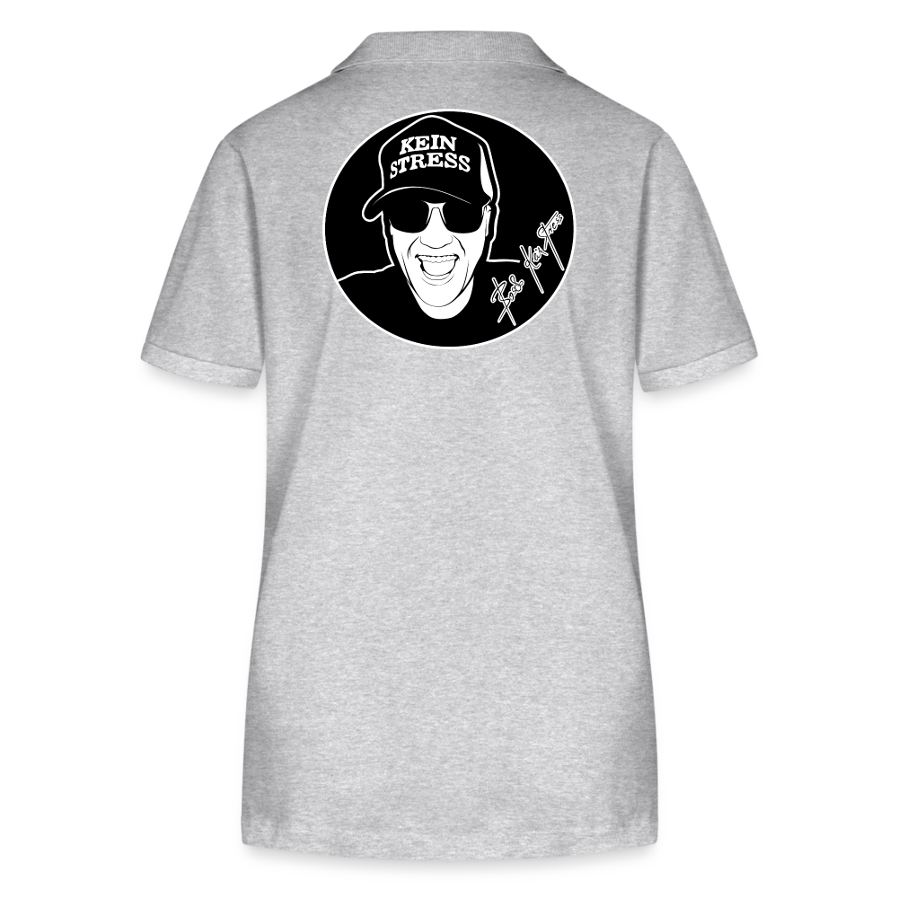 Boscho Kein Stress ® Frauen Bio-Poloshirt ELLISER - Grau meliert