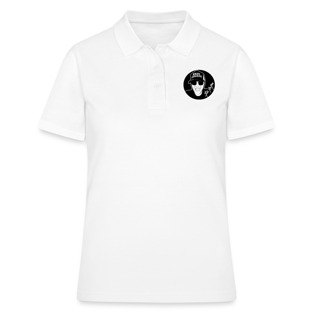 Boscho Kein Stress ® Frauen Polo Shirt - weiß