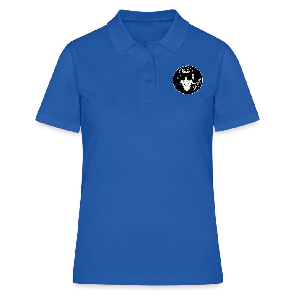 Boscho Kein Stress ® Frauen Polo Shirt - Royalblau