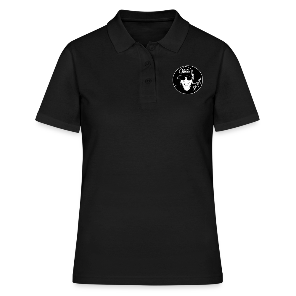 Boscho Kein Stress ® Frauen Polo Shirt - Schwarz