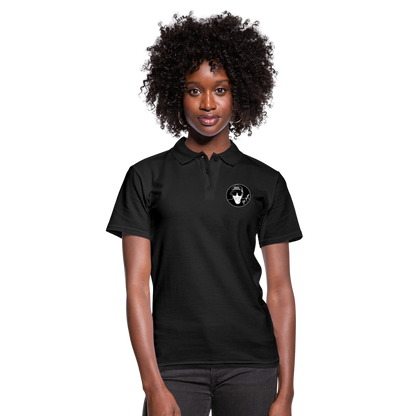 Boscho Kein Stress ® Frauen Polo Shirt - Schwarz