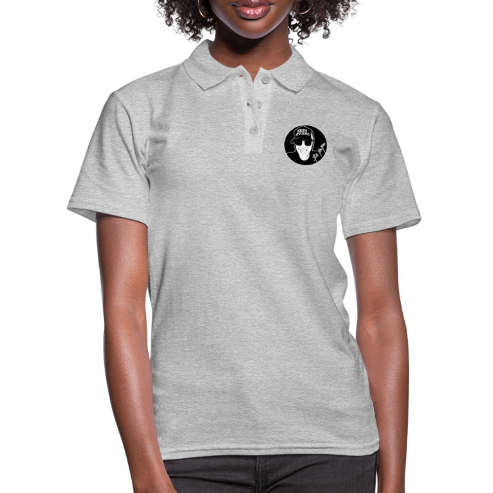 Boscho Kein Stress ® Frauen Polo Shirt - Grau meliert