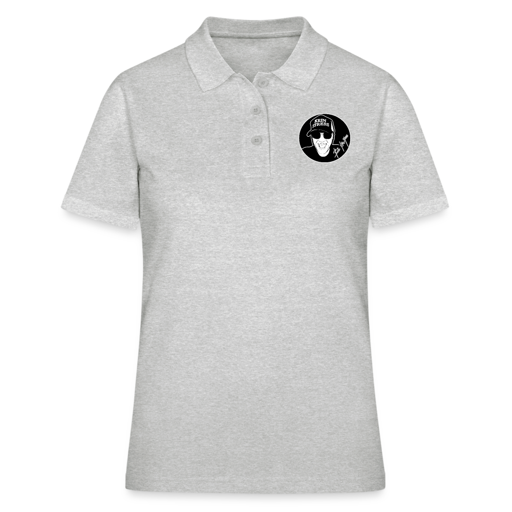 Boscho Kein Stress ® Frauen Polo Shirt - Grau meliert