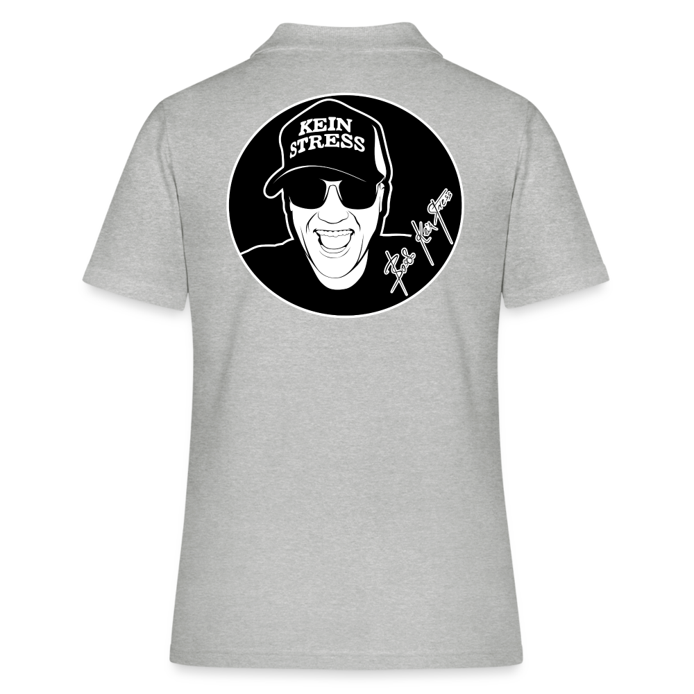 Boscho Kein Stress ® Frauen Polo Shirt - Grau meliert