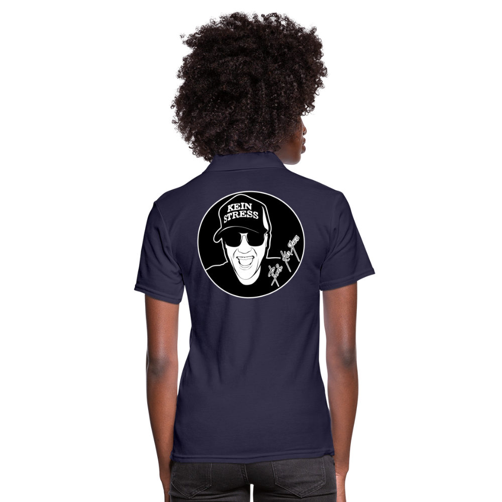 Boscho Kein Stress ® Frauen Polo Shirt - Navy