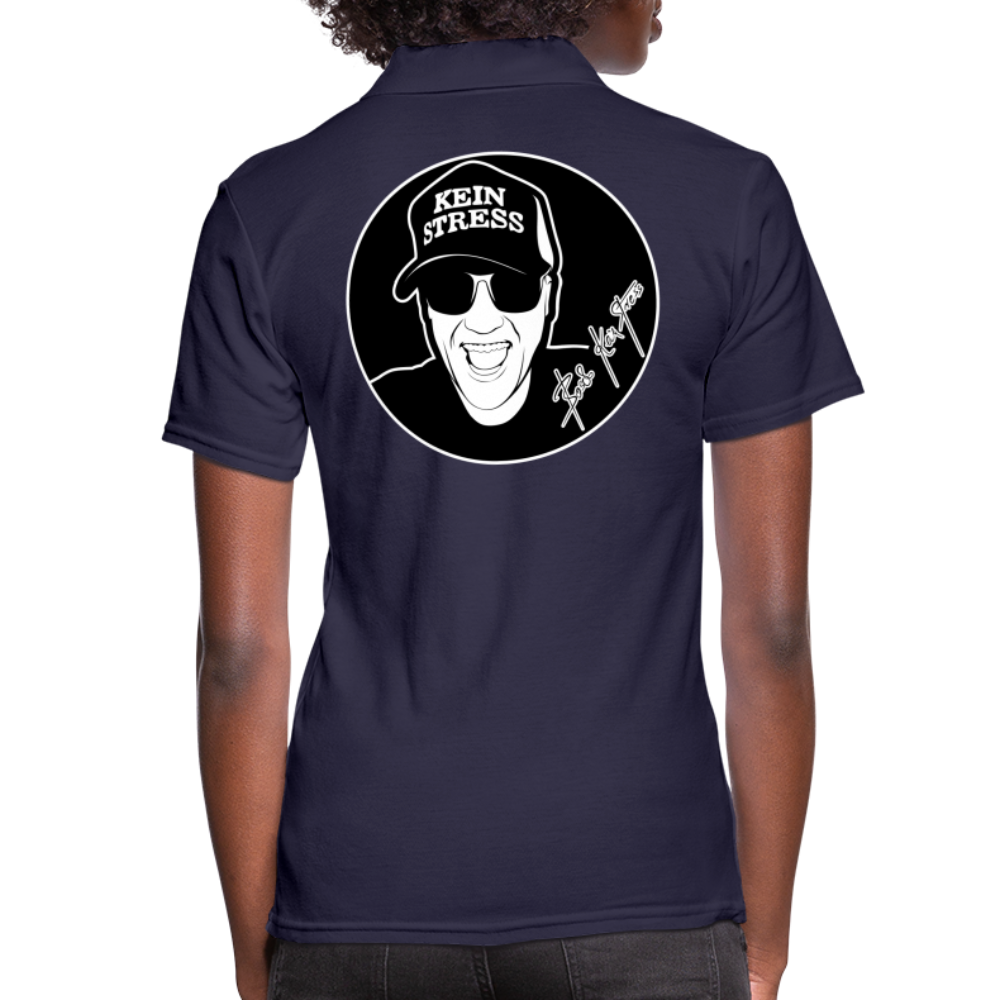 Boscho Kein Stress ® Frauen Polo Shirt - Navy
