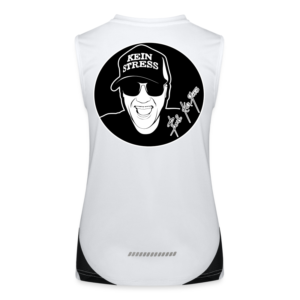 Boscho Kein Stress ® Funktionelles Kontrast-Tank Top für Frauen - Weiß/Schwarz