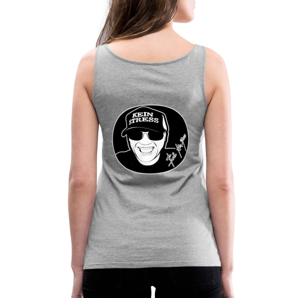 Boscho Kein Stress ® Frauen Premium Tank Top - Grau meliert