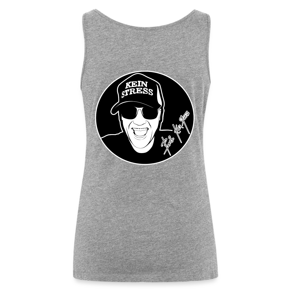 Boscho Kein Stress ® Frauen Premium Tank Top - Grau meliert