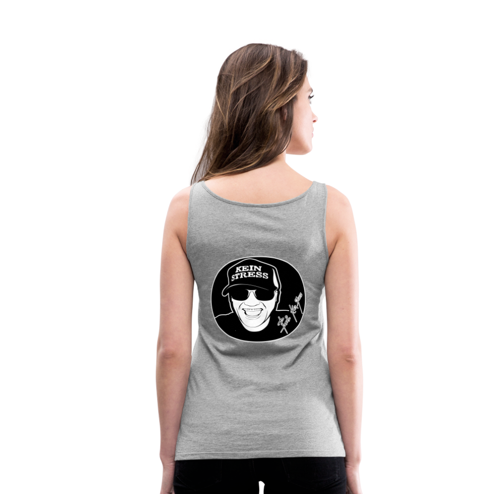 Boscho Kein Stress ® Frauen Premium Tank Top - Grau meliert