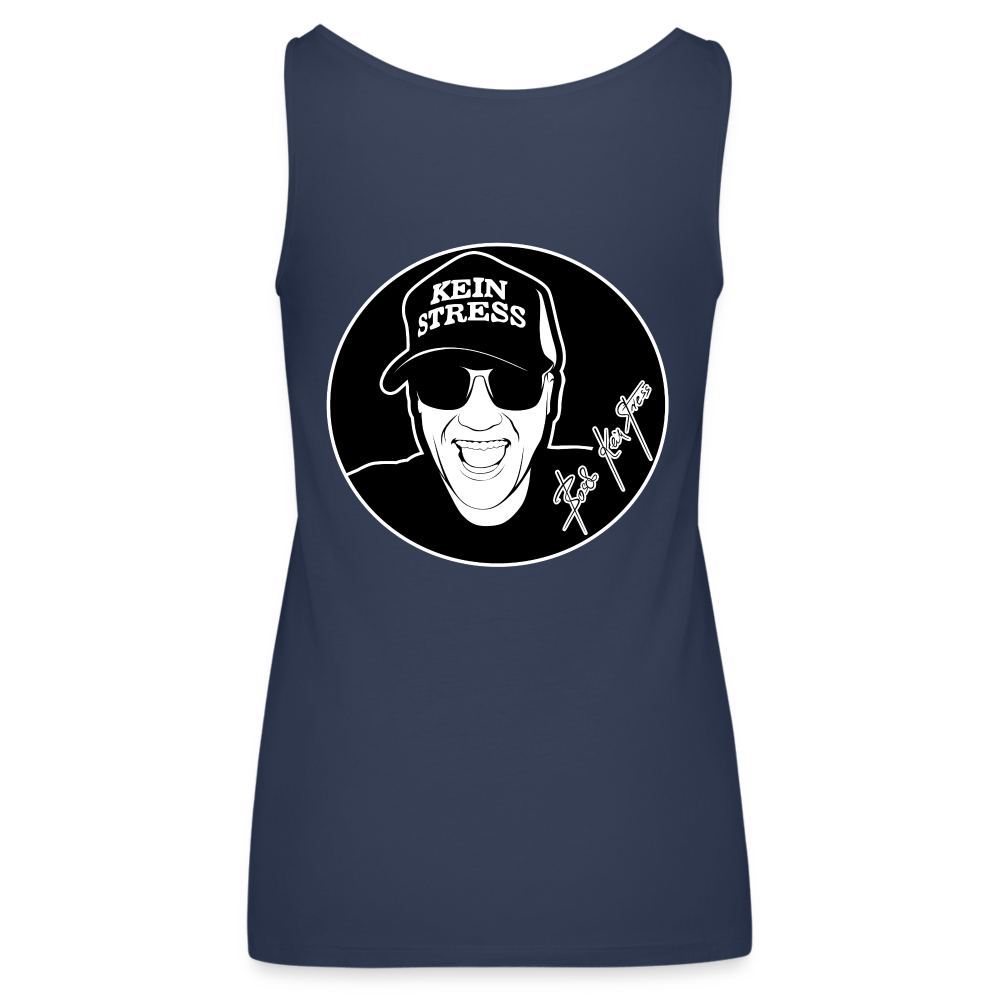 Boscho Kein Stress ® Frauen Premium Tank Top - Navy