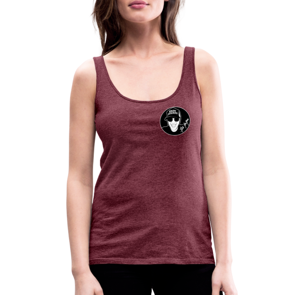 Boscho Kein Stress ® Frauen Premium Tank Top - Bordeauxrot meliert