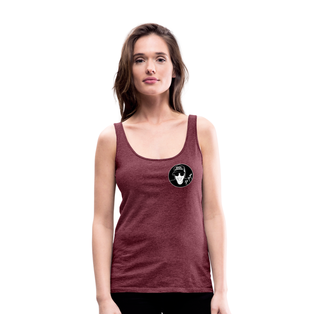 Boscho Kein Stress ® Frauen Premium Tank Top - Bordeauxrot meliert