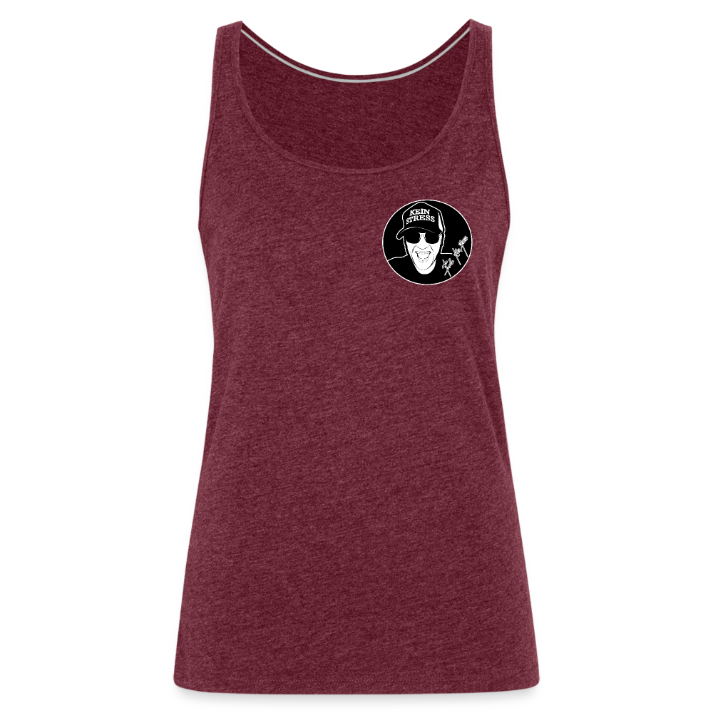 Boscho Kein Stress ® Frauen Premium Tank Top - Bordeauxrot meliert