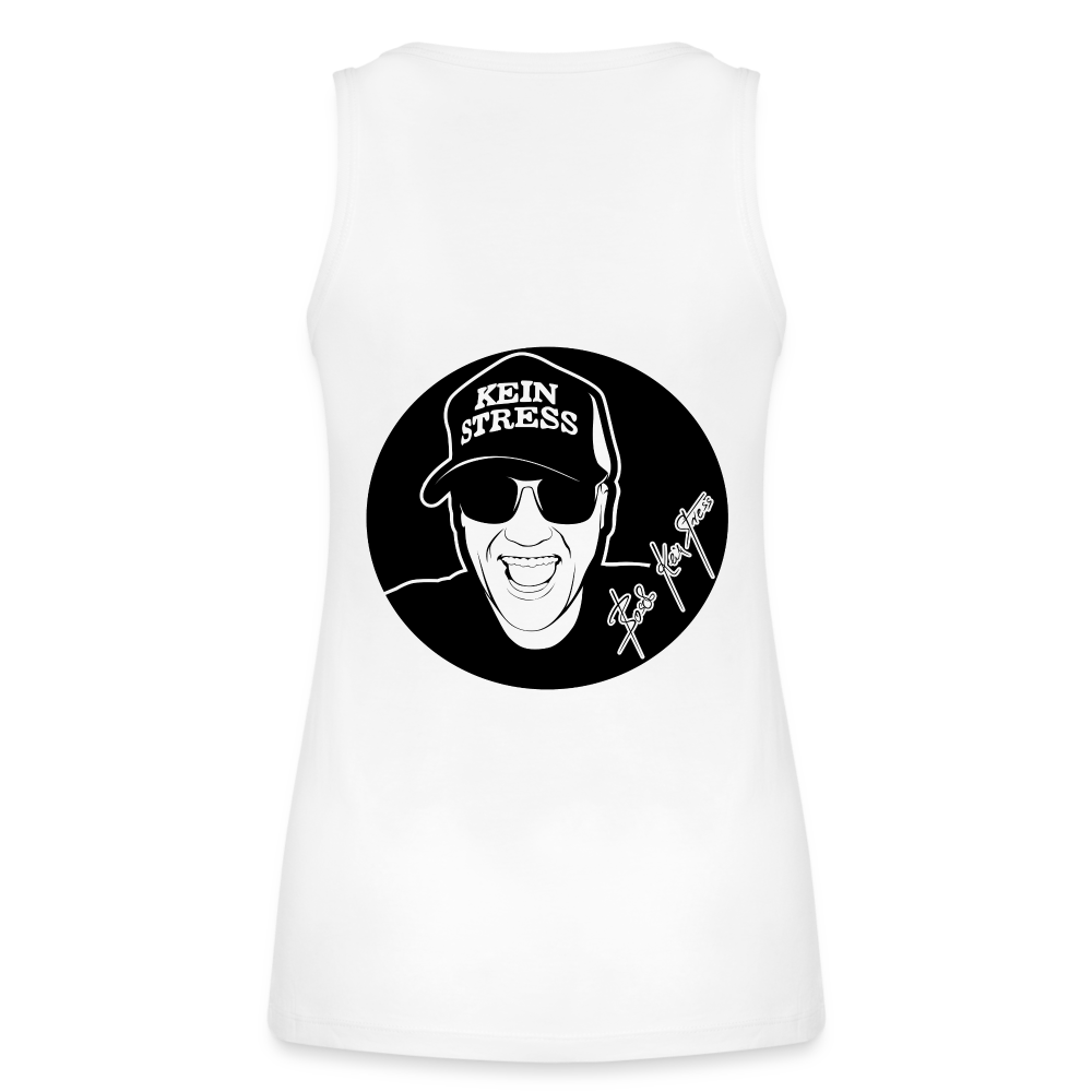 Boscho Kein Stress ® Frauen Bio Tank Top - weiß