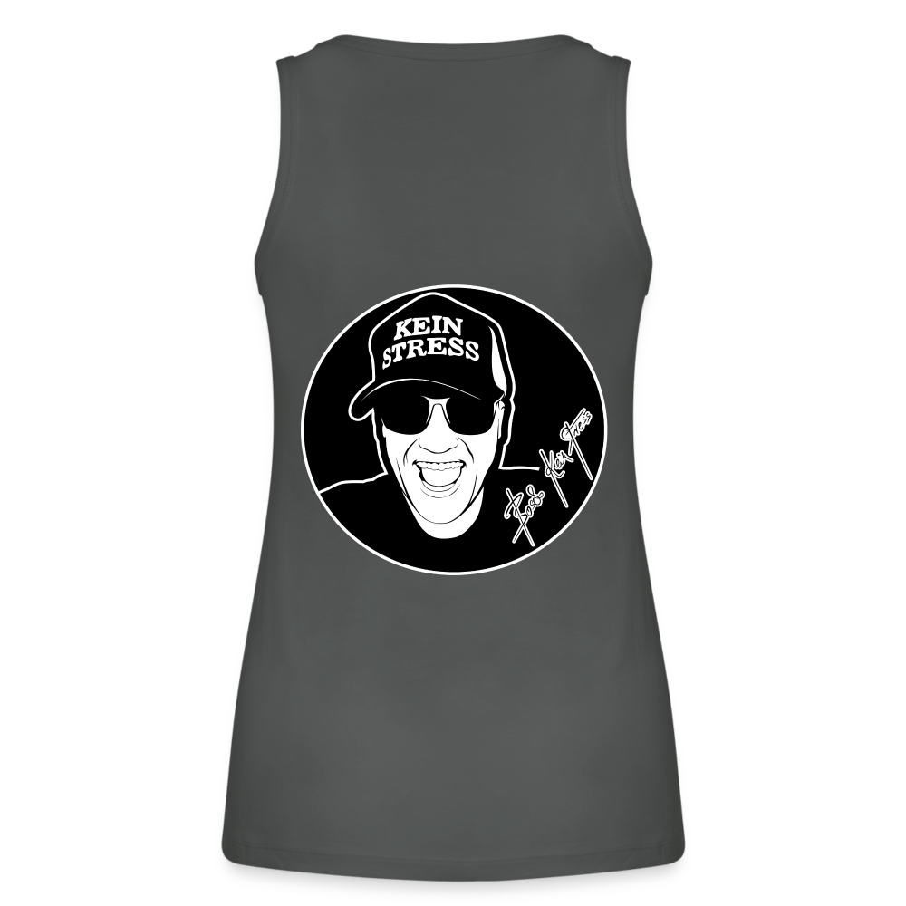 Boscho Kein Stress ® Frauen Bio Tank Top - Anthrazit