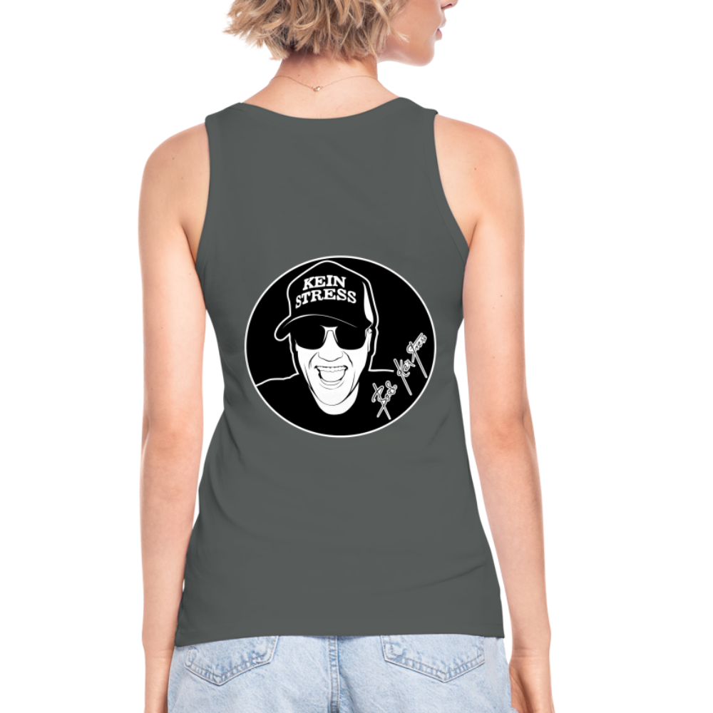 Boscho Kein Stress ® Frauen Bio Tank Top - Anthrazit