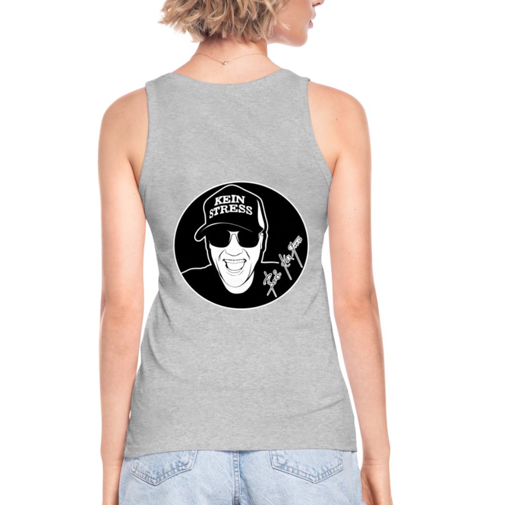 Boscho Kein Stress ® Frauen Bio Tank Top - Grau meliert