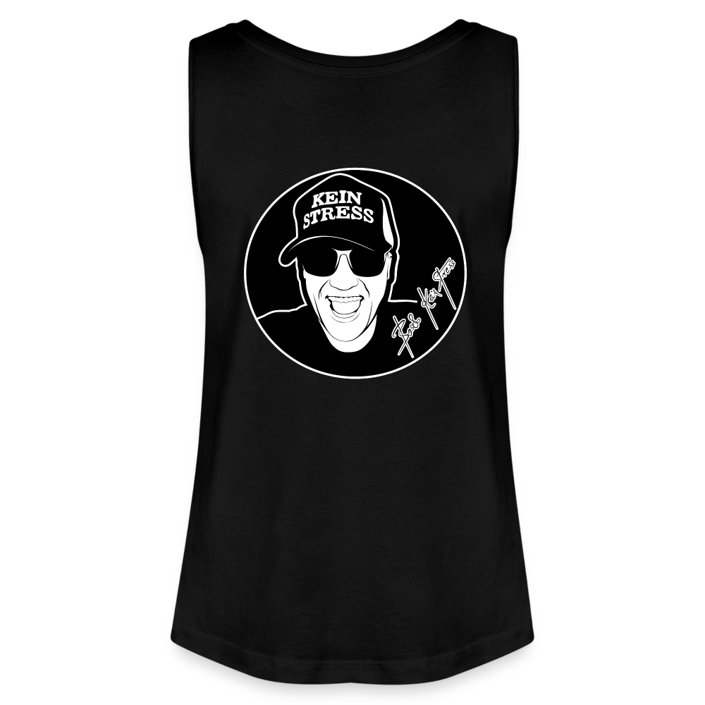 Boscho Kein Stress ® Frauen Bio Tank Top MINTER - Schwarz